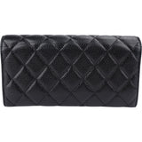 Chanel Quilted Caviar Leather Classic Flap Wallet