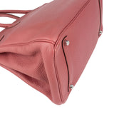 Hermès Bois De Rose Taurillon Clemence Leather Palladium Birkin 35 Handbag