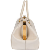 Prada Saffiano Lux Leather Frame Boston Handbag