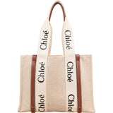 Chloé Canvas Medium Woody Tote Shoulder Bag