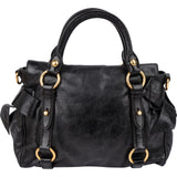 Miu Miu Vitello Lux Leather Small Bow Handbag