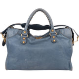 Balenciaga Blue Leather City Handbag