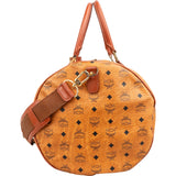 MCM Monogram Visetos Boston Travel Bag 50