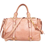 Miu Miu Vitello Lux Bow Handbag