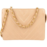 Chanel Chevron Lambskin Flap Crossbody Bag