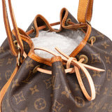 Louis Vuitton Monogram Canvas Sac Noé Petit Shoulder Bag