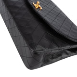 Chanel Quilted Lambskin 24K Gold Single Flap Shoulder Bag