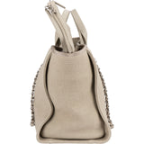 Chanel Canvas Deauville Tote Shoulder Bag