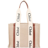Chloé Canvas Woody Medium Shoulder Bag