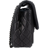 Chanel Quilted Patent Leather Single Flap Crossbody Bag