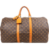 Louis Vuitton Monogram Canvas Keepall 50 Travel Bag