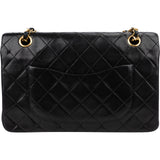 Chanel Quilted Lambskin Medium 24K Gold Double Flap Shoulder Bag