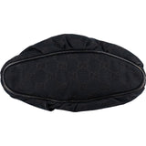 Gucci Black Monogram GG Canvas Pochette Handbag