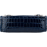Balenciaga Croc-Embossed Leather Neo Cagole City Handbag