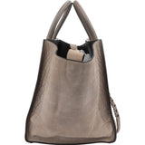 Celine Croc Optic Suede and Leather Phantomm Handbag