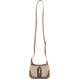 Gucci Monogram GG Supreme Canvas Jackie 1961 Web Mini Crossbody Bag