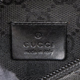 Gucci Black Monogram GG Canvas Belt Crossbody Bag