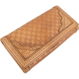 Gucci Guccissima Leather Brogue Perforated Continental Wallet