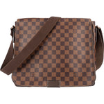 Louis Vuitton Monogram Damier Ebene Brooklyn Messenger Crossbody Bag - vintageandkickz