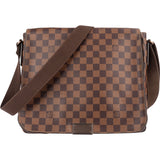 Louis Vuitton Monogram Damier Ebene Brooklyn Messenger Crossbody Bag - vintageandkickz