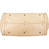 Chloé Beige Metallic Leather Studded Paddington Shoulder Bag