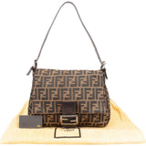 Fendi Monogram FF Zucca Mamma Baguette Shoulder Bag