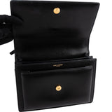 Saint Laurent Black Leather Sunset Medium Crossbody Bag