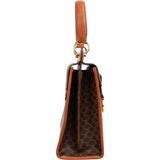 Celine Macadam Monogram Canvas Top Handle Handbag