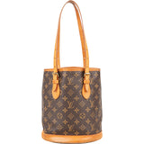 Louis Vuitton Monogram Canvas Petit Bucket PM Shoulder Bag