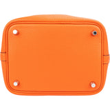 Hermès Tangerine Orange Taurillon Clemence Picotin Lock 18 (PM) Handbag