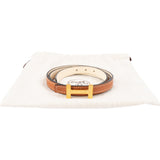 Hermès Reversible Brown Swift & Epsom Leather Focus H Constance Belt (70)