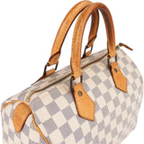 Louis Vuitton Monogram Damier Azur Speedy 25 Handbag