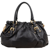 Prada Soft Calf Leather Gaufre Satchel Handbag