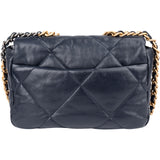 Chanel 19 Quilted Navy Lambskin Single Flap Crossbody Bag