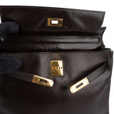 [🔄️B11 / F23] Hermès Box Calf Kelly 32 Sellier Handbag - vintageandkickz