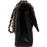 Chanel Quilted Lambskin Medium Double Flap Shoulder Bag