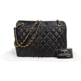 Chanel Quilted Lambskin Zip Shoulder Bag