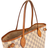 Louis Vuitton Monogram Damier Azur Canvas Neverfull PM Shoulder Bag