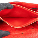 Louis Vuitton Canvas Monogram Red Leather Pallas Wallet