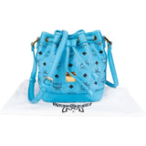 MCM Monogram Visetos Mini Drawstring Bucket Crossbody Bag