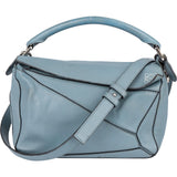 Loewe Blue Leather Puzzle Handbag