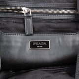 Prada Leopard Print Animal Hair Triangle Multipoket Drawstring Backpack