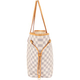 Louis Vuitton Monogram Damier Azur Neverfull MM Shoulder Bag