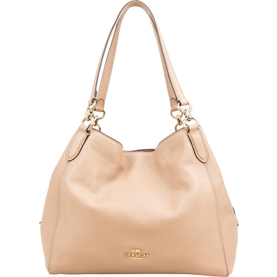Coach Pebbled Leather Edie Shoulder Bag