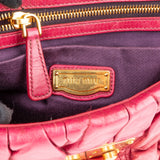 Miu Miu Matelassé Vitello Lux Leather Small Coffer Handbag