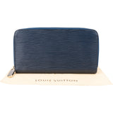 Louis Vuitton Blue Epi Leather Zippy Wallet
