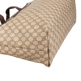 Gucci Monogram GG Supreme Large Tote Crossbody Handbag