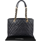 Chanel Caviar Leather Grand Shopping CC Tote Shoulder Bag