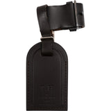 Louis Vuitton Noir Leather Luggage Tag Set (T.H)