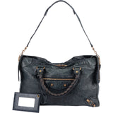 Balenciaga Blue Leather Classic City Handbag